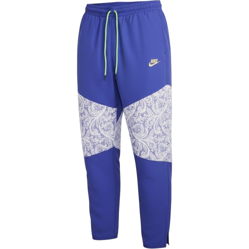 Nike Serena Williams Design Crew Track Pants Women Blue Paisley DM6310-409 - Picture 2 of 6